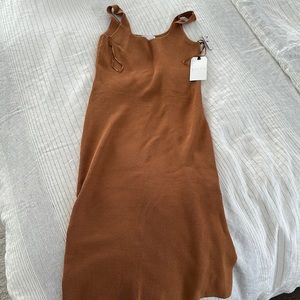 Leith sweater dress with a side slit size M NWT